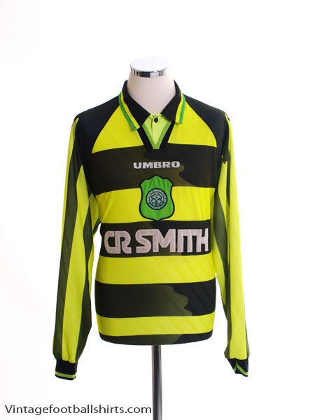 1996-97 Celtic Player Issue Away Shirt #10 L/S XL Football Shirt