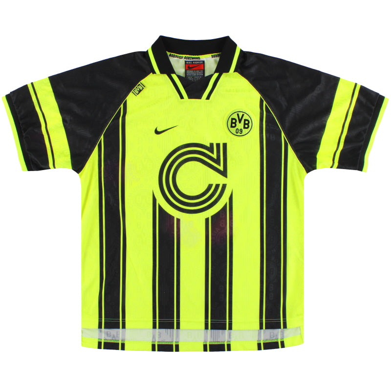 1996-97 Dortmund Nike CL Home Shirt XL Football Shirt