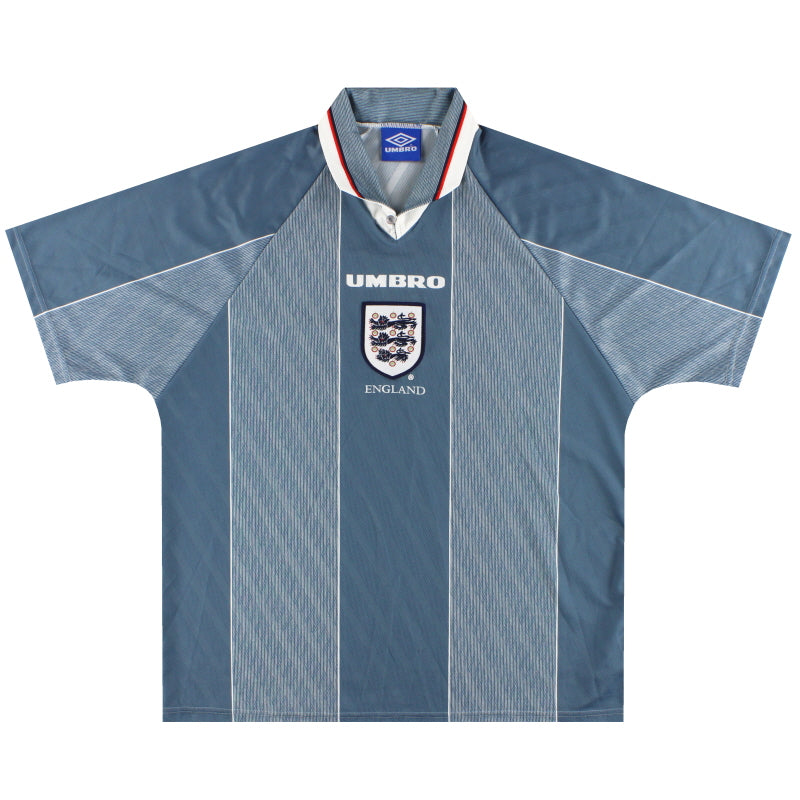 1996-97 England Umbro Away Shirt XL Football Shirt
