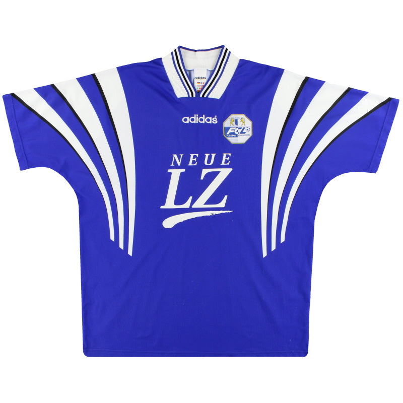 1996-97 FC Luzern adidas Home Shirt XL Football Shirt