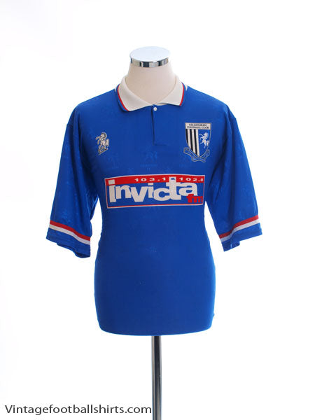 1996-97 Gillingham Home Shirt L Football Shirt