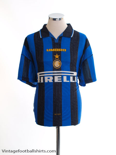 1996-97 Inter Milan Home Shirt L Football Shirt