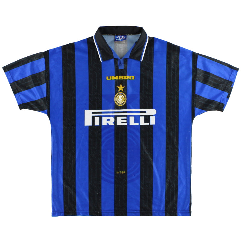 1996-97 inter Milan Umbro Home Shirt XL Football Shirt