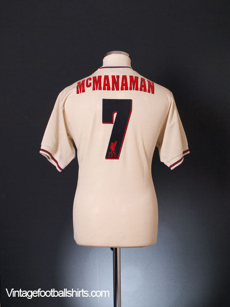 1996-97 Liverpool Away Shirt McManaman #7 *Mint* S Football Shirt