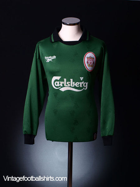 1996-97 Liverpool Goalkeeper Shirt L/S XL Football Shirt