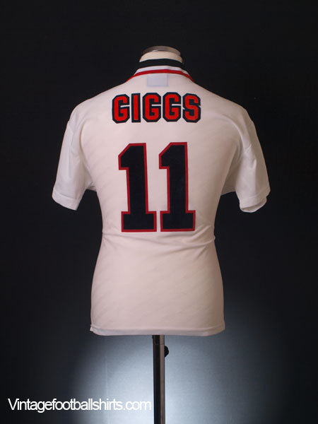 1996-97 Manchester United Away Shirt Giggs #11 Y Football Shirt