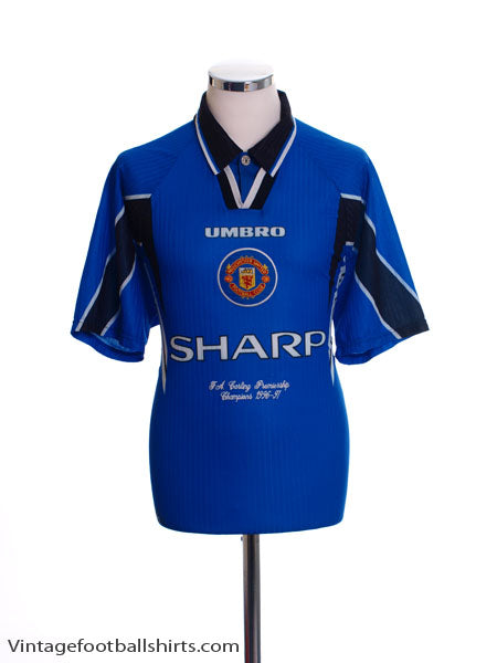 1996-97 Manchester United 'Champions' Third Shirt L Football Shirt