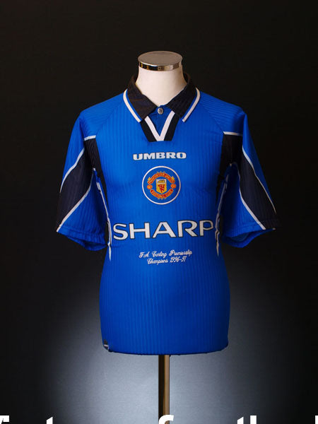 1996-97 Manchester United 'Champions' Third Shirt L Football Shirt