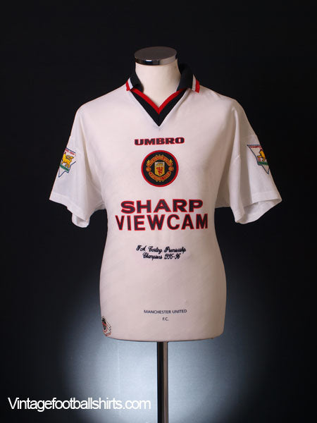 1996-97 Manchester United 'Champions' Away Shirt M Football Shirt