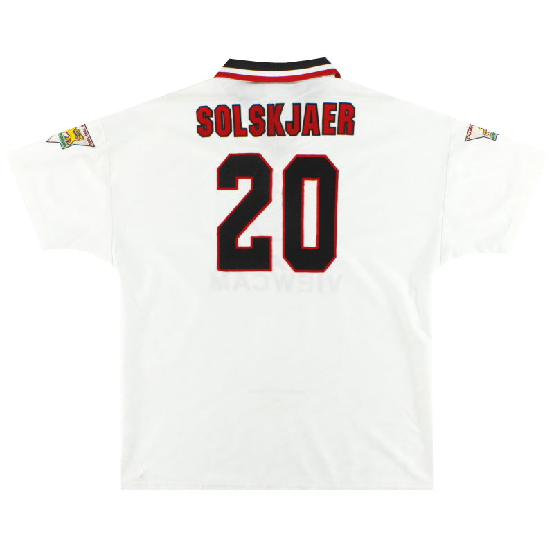 1996-97 Manchester United Umbro Away Shirt Solskjaer #20 XL Football Shirt