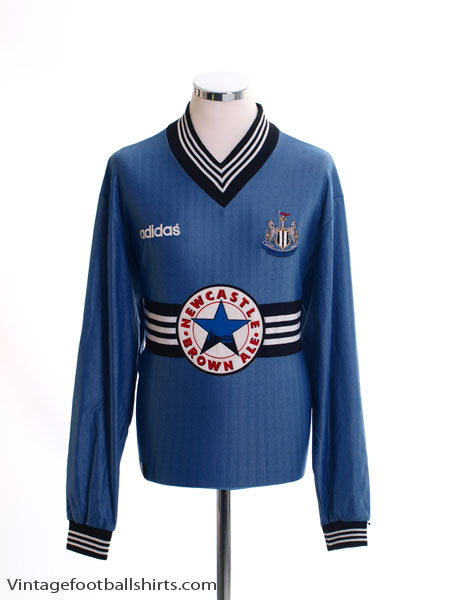 1996-97 Newcastle Away Shirt L/S L Football Shirt