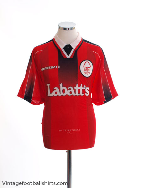 1996-97 Nottingham Forest Home Shirt L Football Shirt