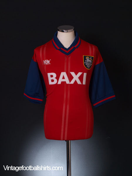1996-97 Preston Away Shirt *Mint* L Football Shirt