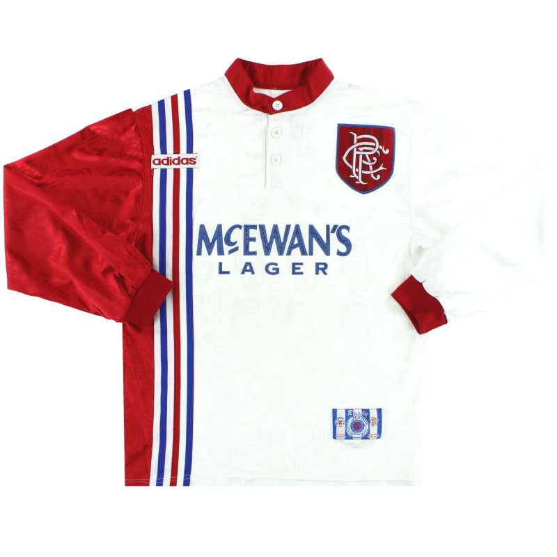 1996-97 Rangers adidas Away Shirt L/S S Football Shirt