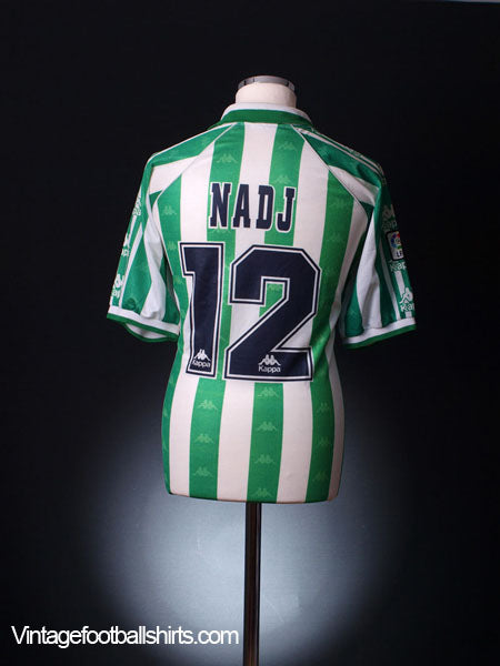 1996-97 Real Betis Match Issue Home Shirt Nadj #12 XL Football Shirt