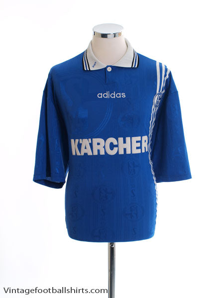 1996-97 Schalke Home Shirt S Football Shirt