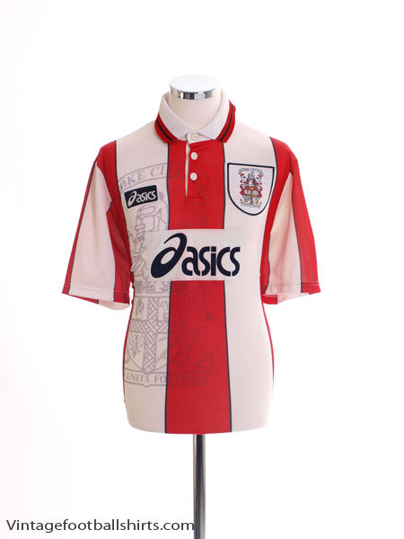 1996-97 Stoke City Home Shirt *Mint* M Football Shirt