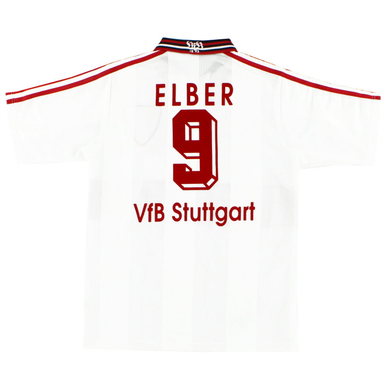 1996-97 Stuttgart Home Shirt Elber #9 S Football Shirt