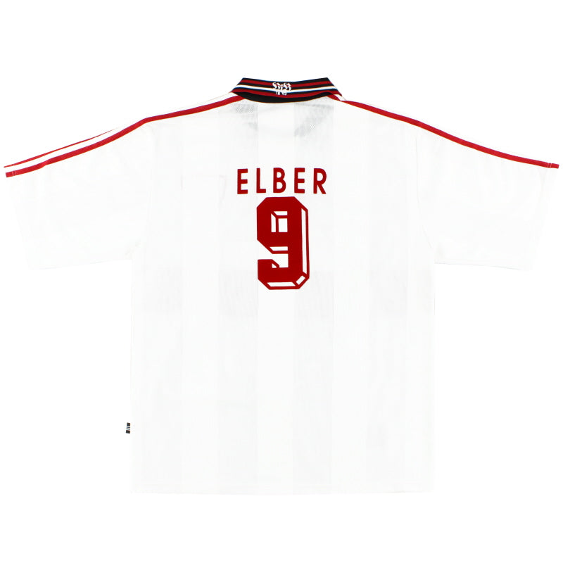 1996-97 Stuttgart Home Shirt Elber #9 XL Football Shirt