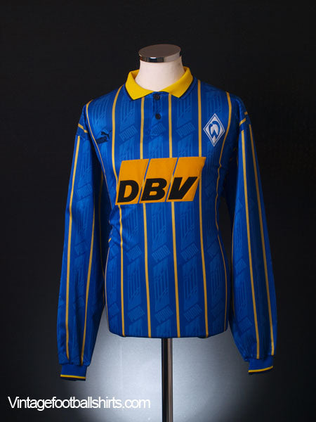 1995-96 Werder Bremen Away Shirt L/S XL Football Shirt