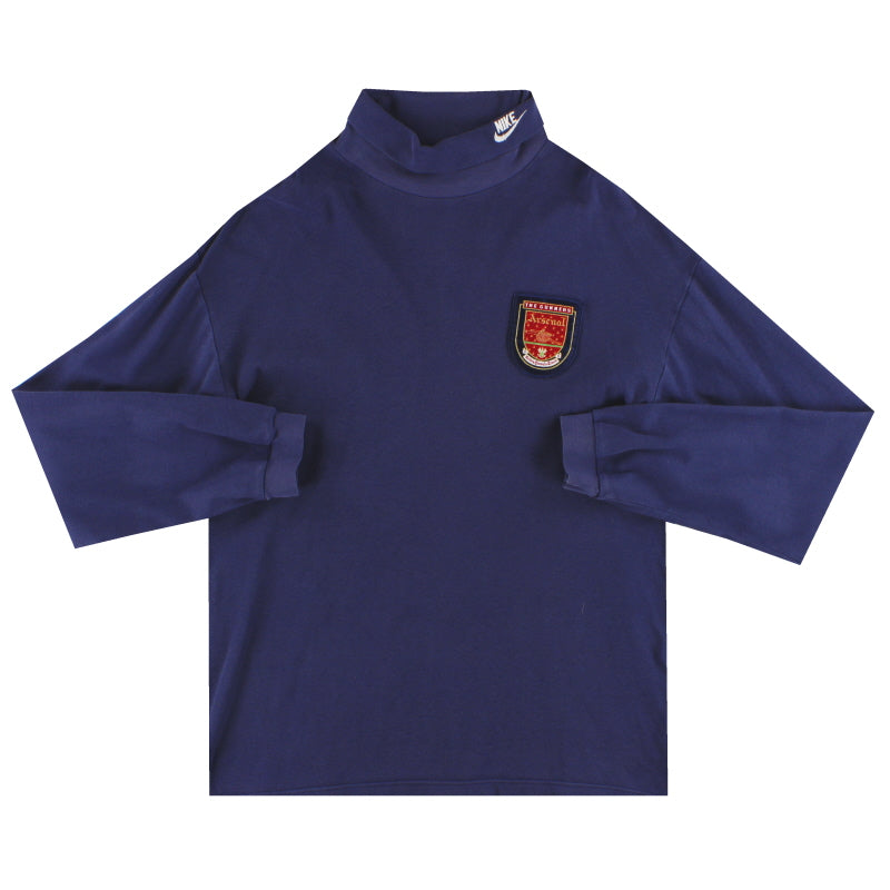 1996-98 Arsenal Nike Rollneck Top XL Football Shirt