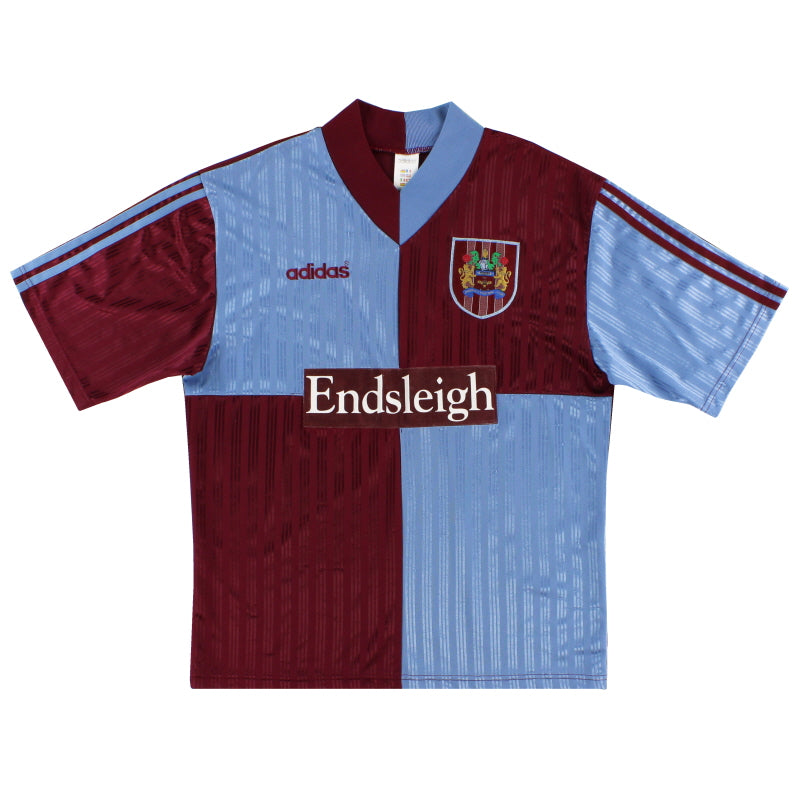 1996-98 Burnley adidas Home Shirt L Football Shirt