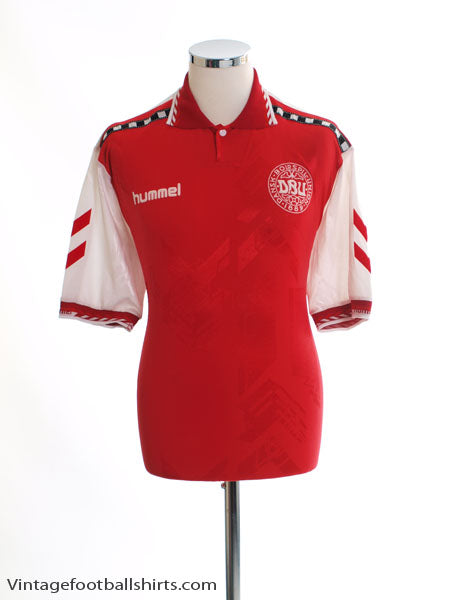 1996-98 Denmark Home Shirt L Football Shirt