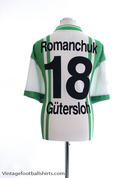 1996-98 FC Gutersloh Home Shirt Romanchuk #18 XL Football Shirt