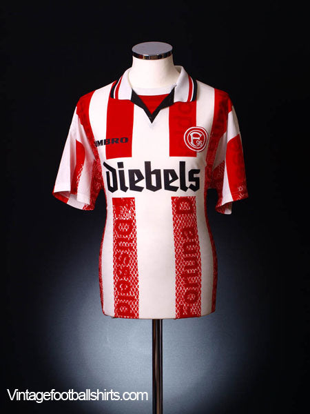1996-98 Fortuna Dusseldorf Home Shirt L Football Shirt