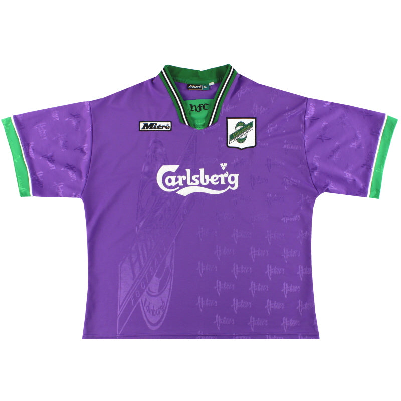 1996-98 Hibernian Mitre Away Shirt L Football Shirt