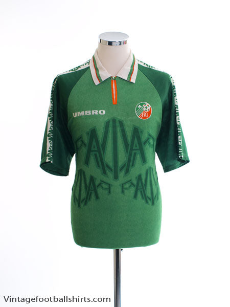 1996-98 Ireland Match Issue Home Shirt #7 L Football Shirt