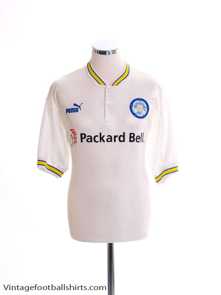 1996-98 Leeds Home Shirt L Football Shirt