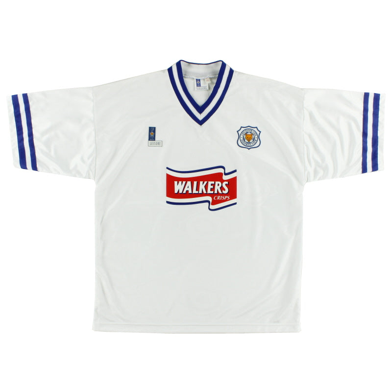1996-98 Leicester Fox Leisure Away Shirt *As New* XL Football Shirt
