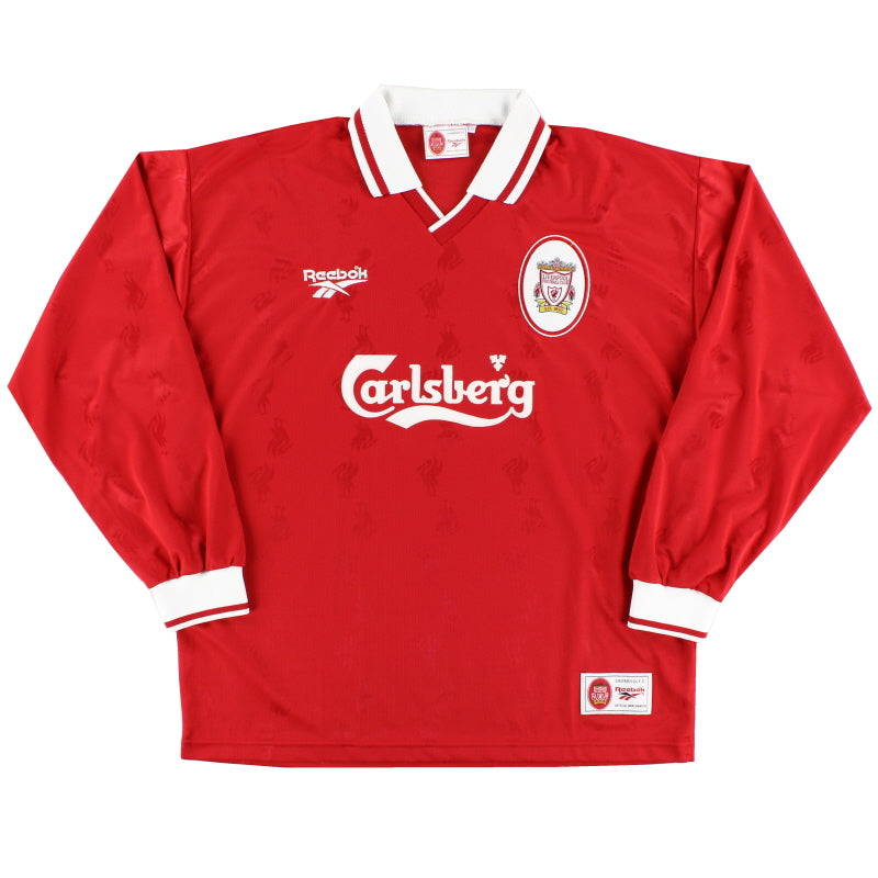 1996-98 Liverpool Home Shirt L/S *Mint* XL Football Shirt