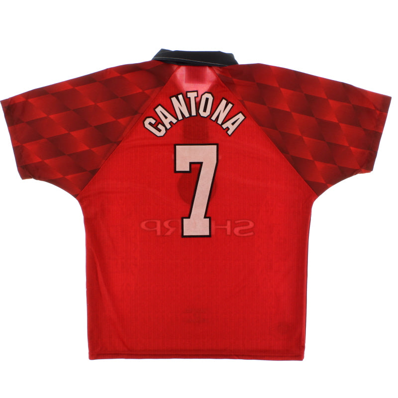 1996-98 Manchester United Home Shirt Cantona #7 M Football Shirt