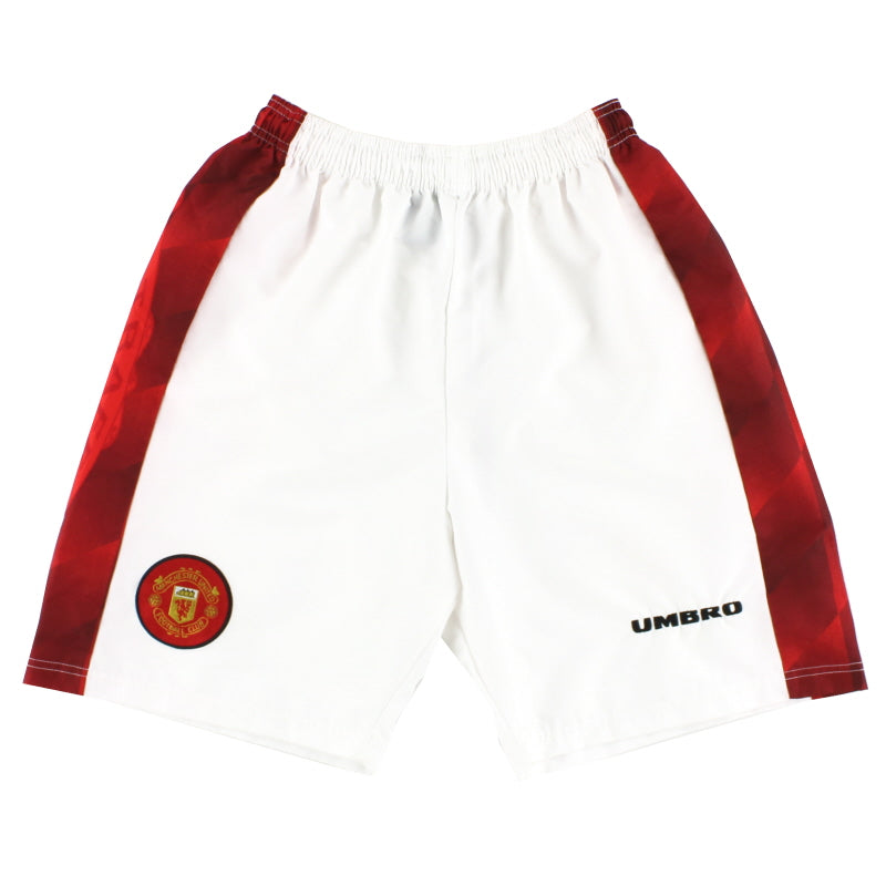 1996-98 Manchester United Umbro Home Shorts *Mint* S Football Shorts