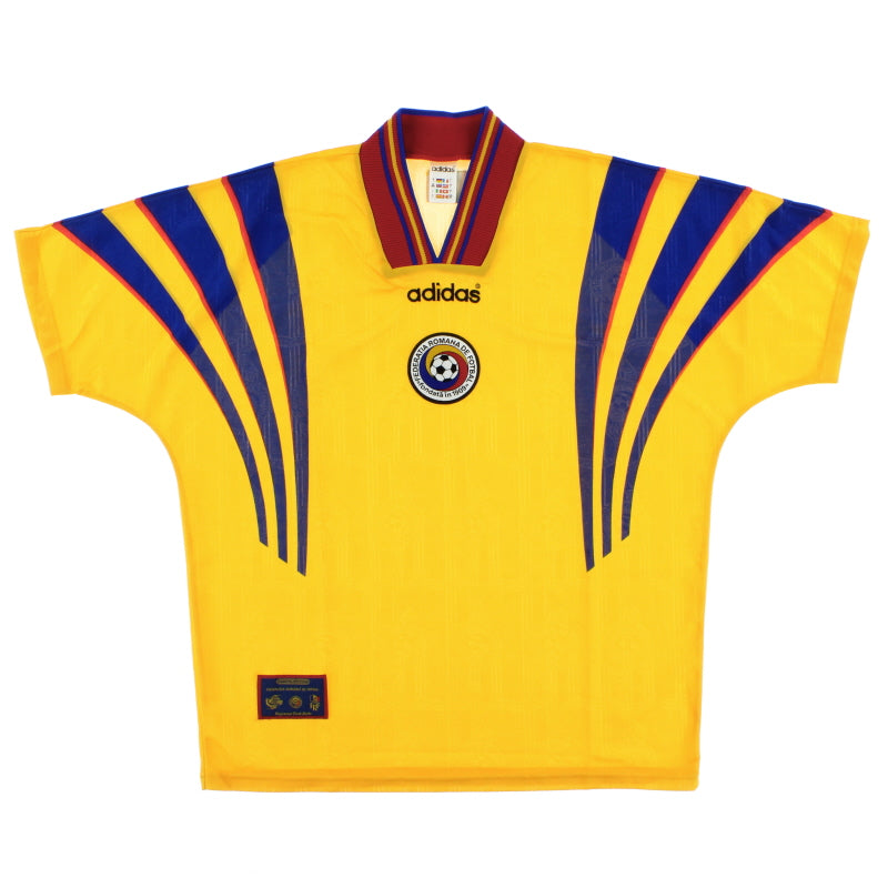1996-98 Romania Home Shirt L Football Shirt