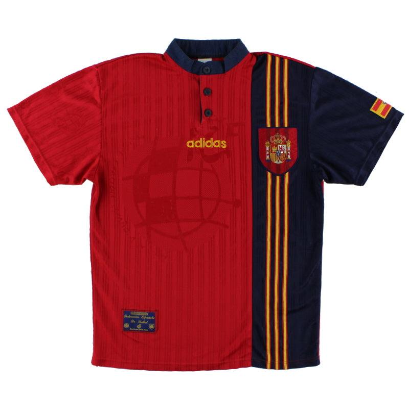 1996-98 Spain adidas Home Shirt M Football Shirt