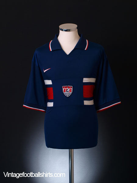 1996-98 USA Away Shirt L Football Shirt