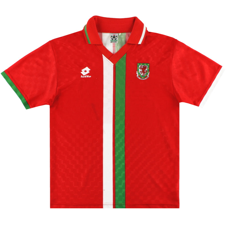 1996-98 Wales Lotto Home Shirt M Football Shirt