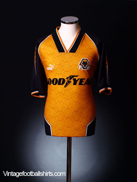 1996-98 Wolves Home Shirt S Football Shirt