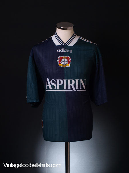 1997-98 Bayer Leverkusen Away Shirt L Football Shirt