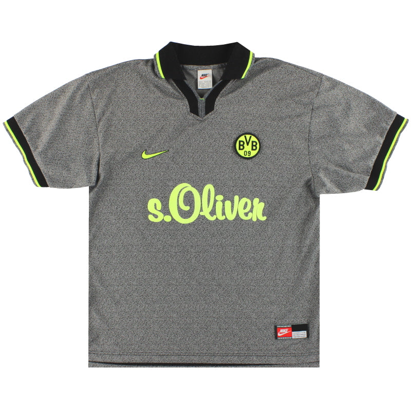 1997-98 Borussia Dortmund Nike Away Shirt L Football Shirt