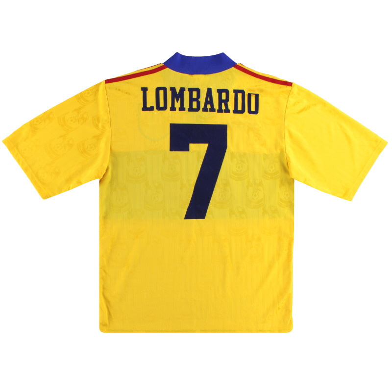 1997-98 Crystal Palace adidas Away Shirt Lombardo #7 M Football Shirt
