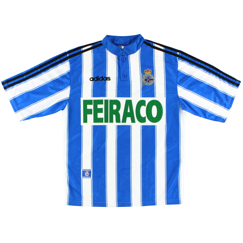 1997-98 Deportivo adidas Sample Home Shirt *As New* L Football Shirt