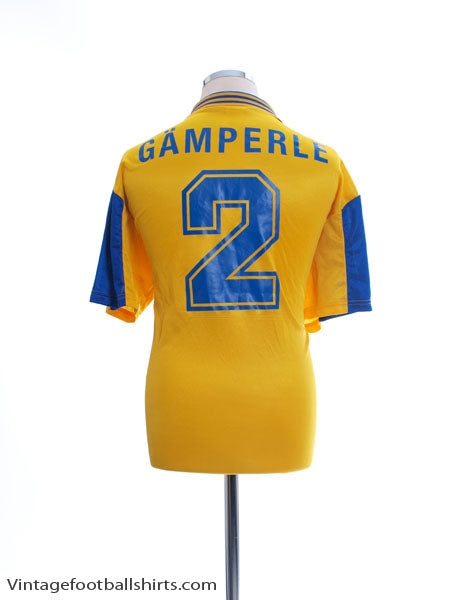 1997-98 Grasshoppers Match Issue Away Shirt Gamperle #2 XL Football Shirt