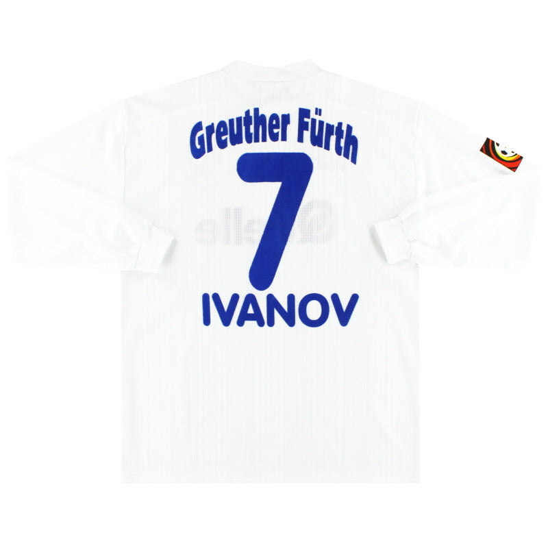 1997-98 Greuther Furth Away Shirt Ivanov #7 L/S XL Football Shirt