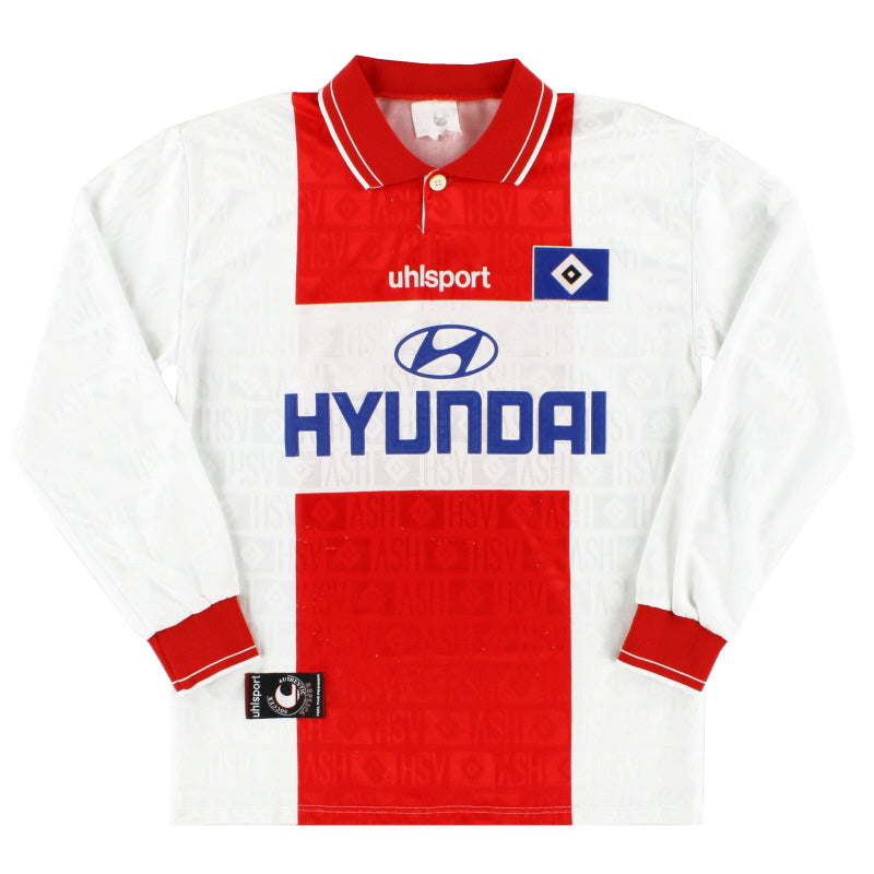 1997-98 Hamburg Home Shirt L/S Y Football Shirt