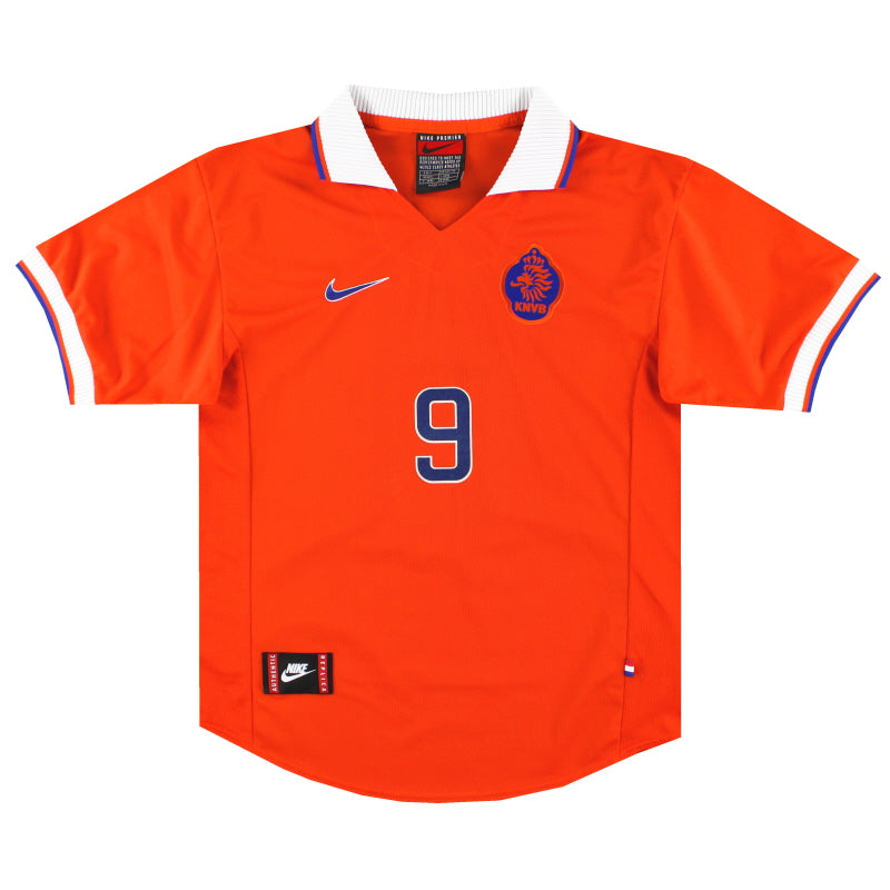 1997-98 Holland Nike Home Shirt #9 M Football Shirt
