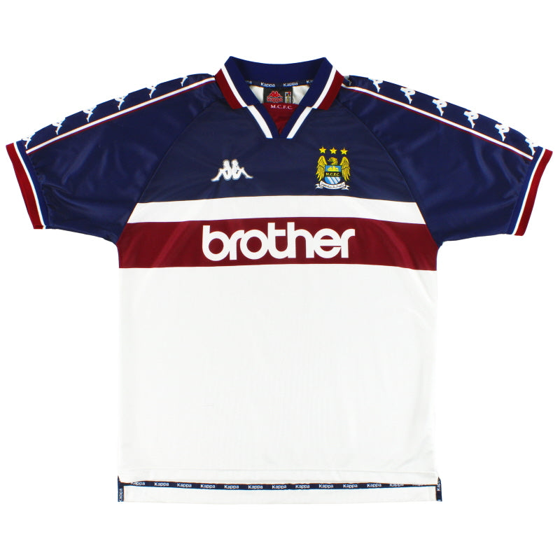 1997-98 Manchester City Kappa Away Shirt *Mint* L Football Shirt